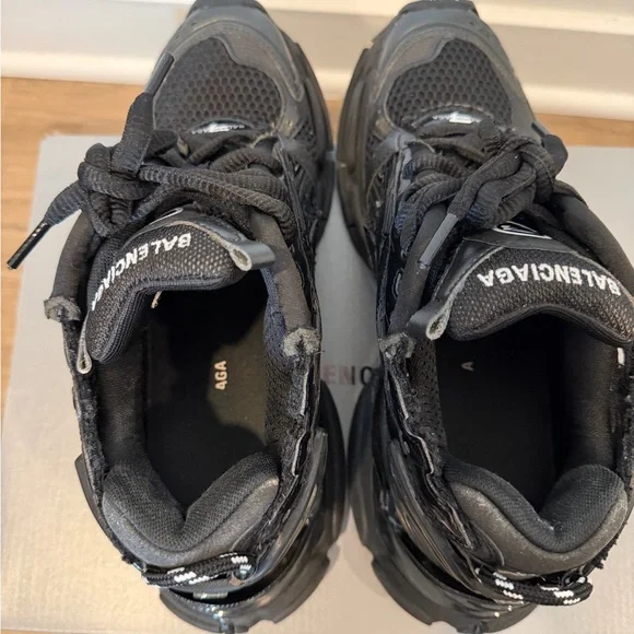 Balenciaga Black Runner Sneakers - Picture 8 of 9